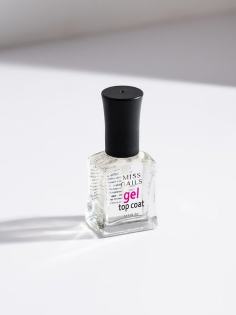

Miss Nails 15 Toxic Free , Gel Top Coat Cruelty-Free , Vegan & Long Lasting Nail Polish, Multi