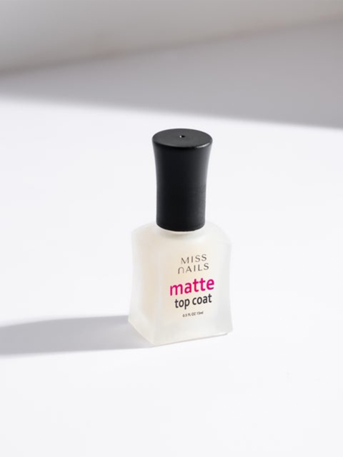 

Miss Nails 15 Toxic Free , Matte Top Coat Cruelty-Free , Vegan & Long Lasting Nail Polish, Multi