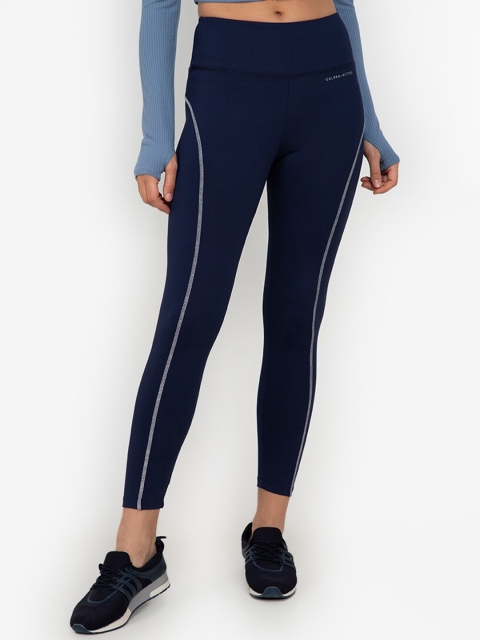 

ZALORA ACTIVE Women Navy Blue Solid Leggings