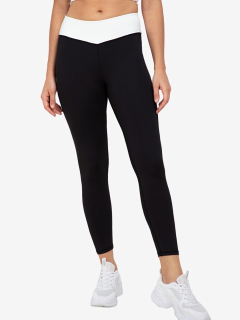 

ZALORA ACTIVE Women Black Solid Tights