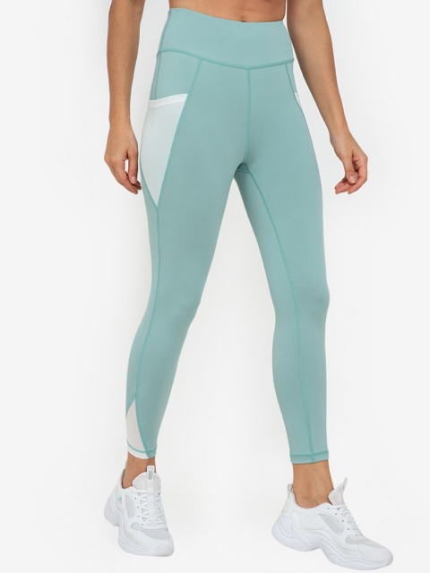 

ZALORA ACTIVE Women Green Solid Tights