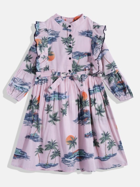 

Bella Moda White Floral A-Line Dress