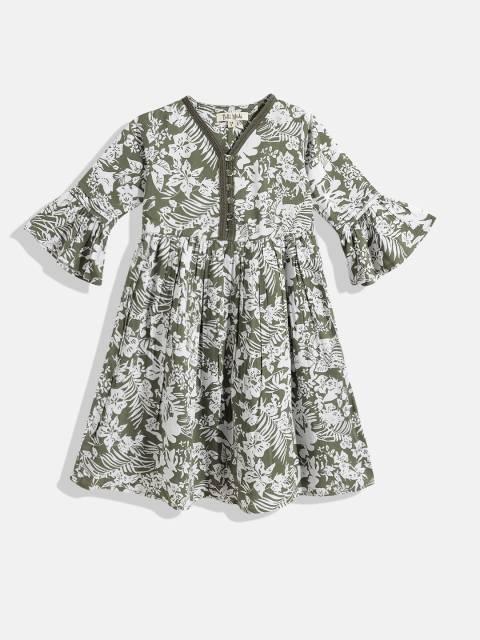 

Bella Moda Green Floral Dress