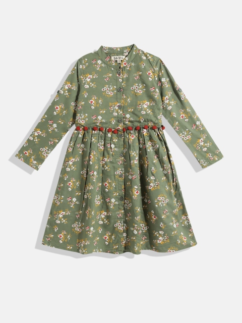 

Bella Moda Green Floral Dress