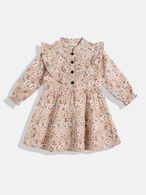 

Bella Moda Cream-Coloured Floral Dress 100% Cotton