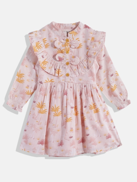 

Bella Moda White Floral Tie-Up Neck Dress