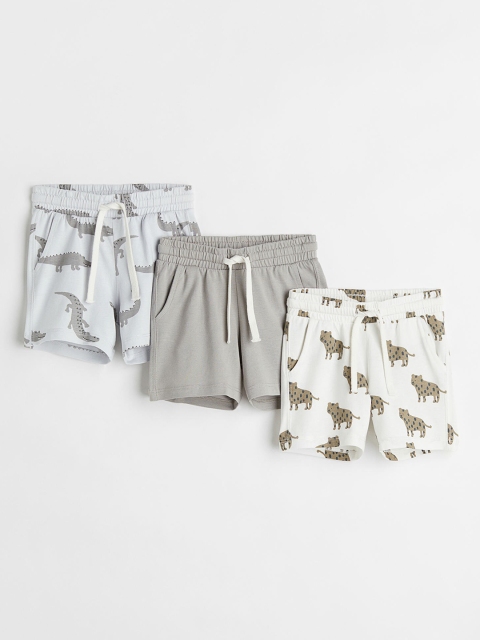 

H&M Boys Pack of 3 Printed Jersey Shorts, Blue