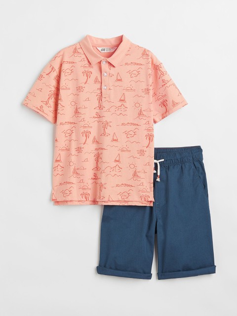 

H&M Boys 2-piece Cotton Set, Blue