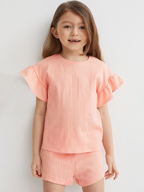 

H&M Girls Orange Crinkled Set
