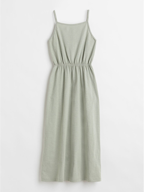 

H&M Girls Sage Green Cotton Maxi Dress
