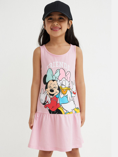 

H&M Girls Pink & Yellow 2-Pack Printed Cotton Dresses