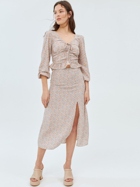 

H&M Multi-Coloured Viscose Skirt