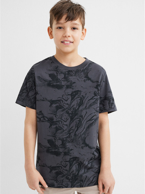 

H&M Grey Printed T-shirt