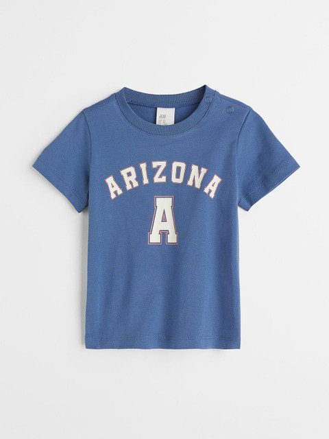 

H&M Boys Blue Printed T-shirt