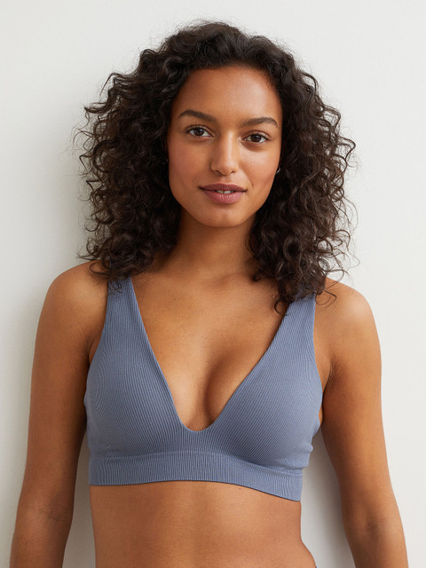 

H&M Blue Seamless Jersey Push-Up Bra