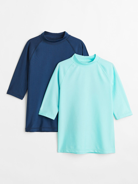 

H&M Boys Blue 2-Pack UPF 50 Swim Tops