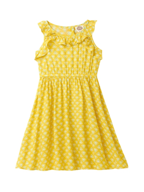 

Cub McPaws Girls Yellow Ethnic Motifs Dress