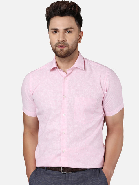 

Callino London Men Pink Cotton Formal Shirt