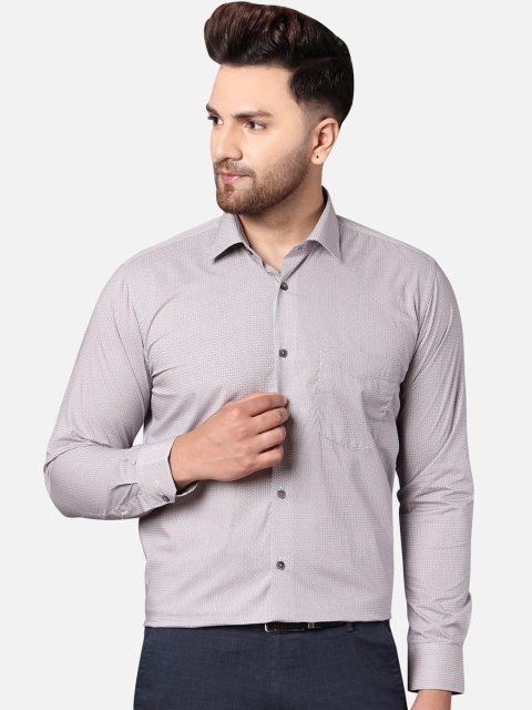 

Callino London Men Grey Slim Fit Printed Formal Shirt