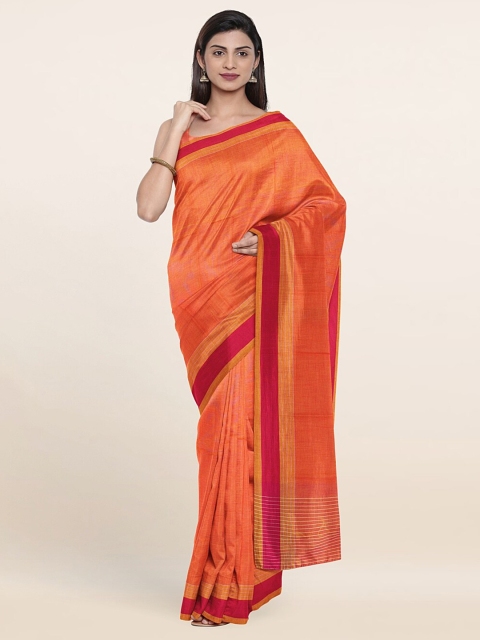 

Pothys Orange & Red Pure Cotton Saree