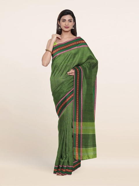 

Pothys Green Zari Pure Cotton Saree