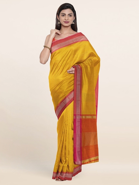 

Pothys Yellow & Red Pure Cotton Saree