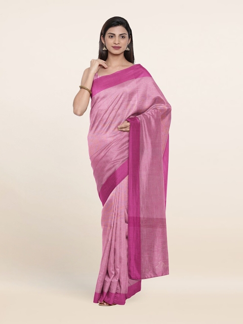 

Pothys Pink Pure Cotton Saree