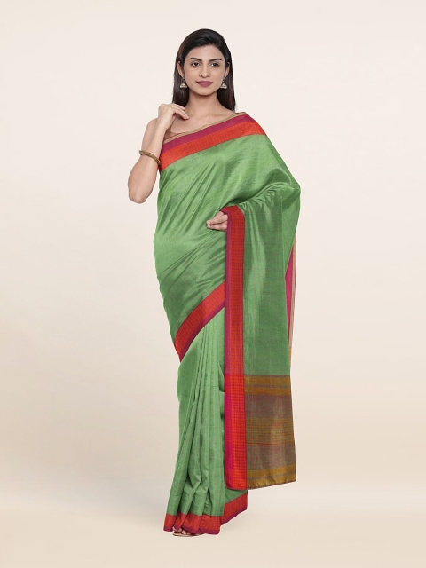 

Pothys Green & Red Pure Cotton Saree