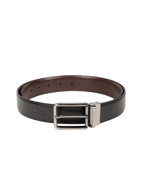 

Peter England Statements Men Black & Brown Textured Reversible Belt