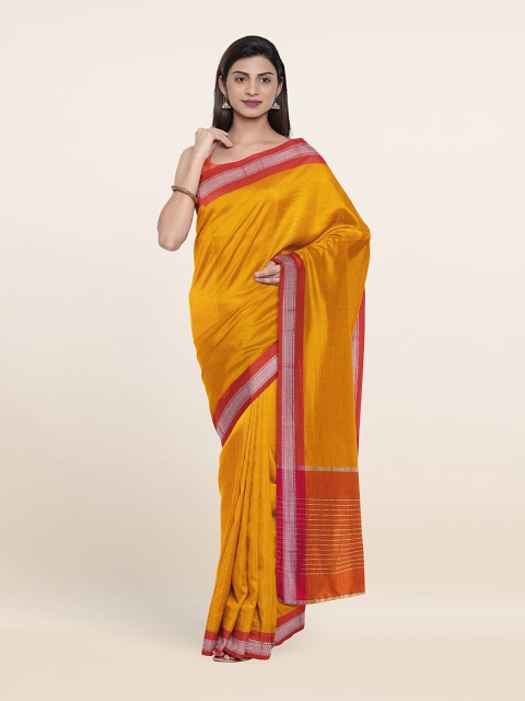 

Pothys Yellow & Orange Pure Cotton Saree