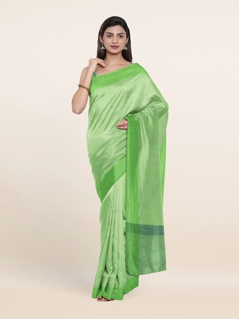 

Pothys Green Pure Cotton Saree