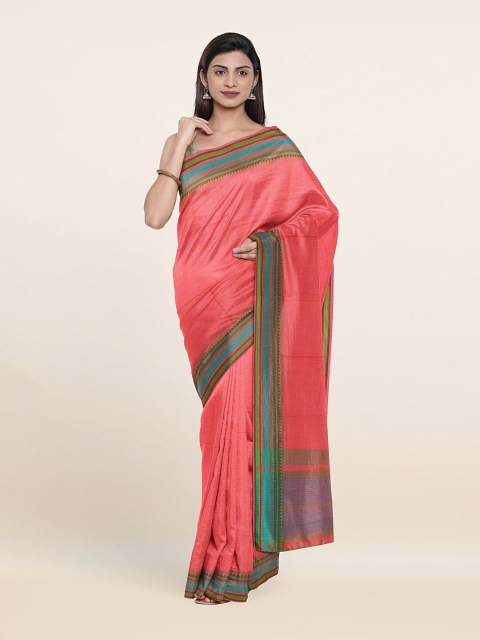 

Pothys Coral Pink Zari Pure Cotton Saree