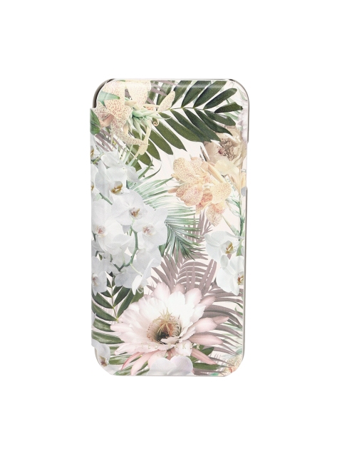 

Ted Baker Women Cream & Pink Printed Leather iPhone 7 Wallet