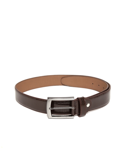 

Peter England Statements Men Brown Croc Textured Leather Belt