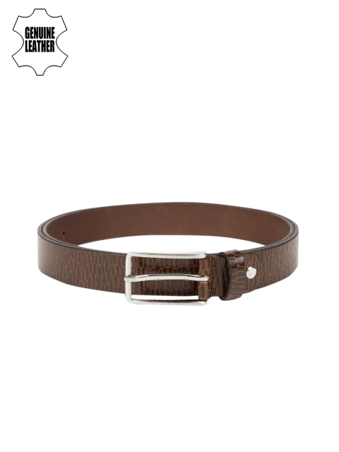 

Peter England Statements Brown Genuine Leather Textured Belt