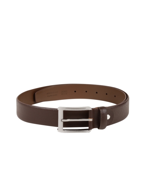 

Peter England Statements Men Brown Textured Leather Belt