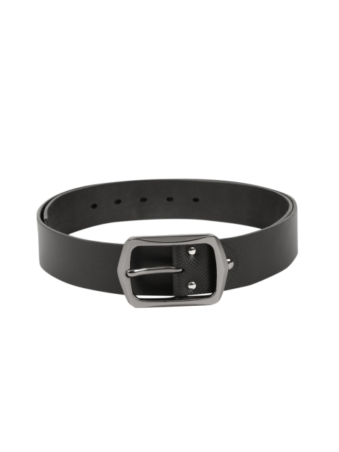 

Peter England Statements Men Black Textured Leather Belt