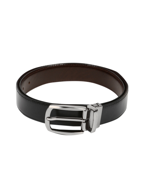 

Peter England Men Black Leather Belt