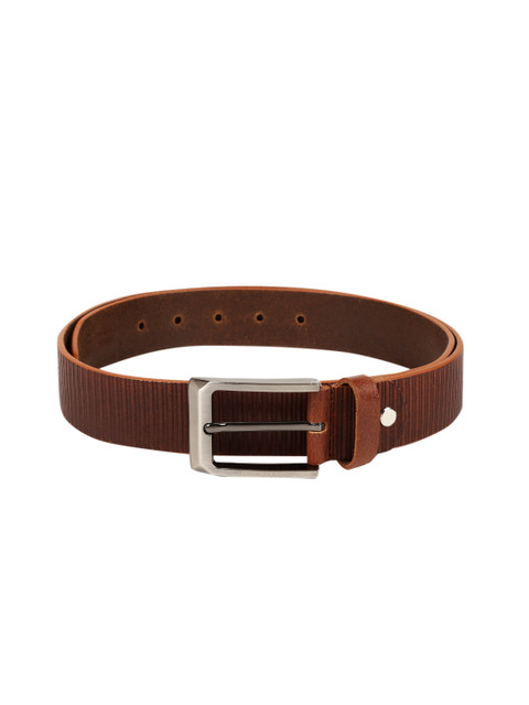 

Peter England Statements Men Brown Textured Leather Belt