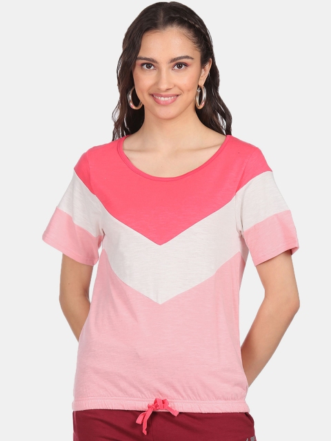 

Sugr Pink Colourblocked Top