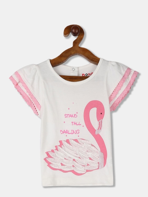 

Donuts White Print Top