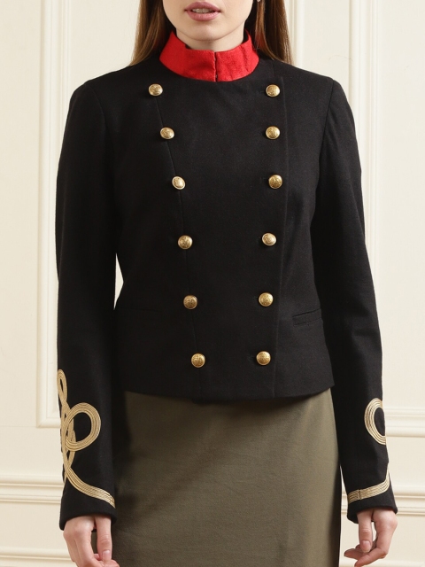 

Polo Ralph Lauren Women Black Solid Double-Breasted Blazers