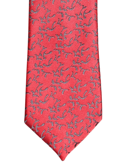 

Peter England Statements Red & Grey Patterned Tie