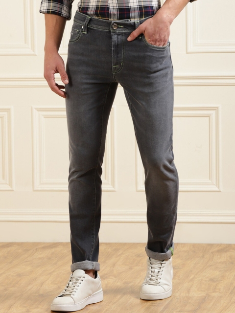 

Tramarossa Men Black Light Fade Bleached Stretchable Pure Cotton Jeans