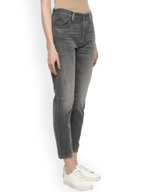 

Polo Ralph Lauren Women Grey High-Rise Light Fade Bleached Jeans