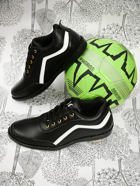 

Sir Corbett Men Black Textured Sneakers