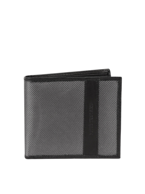 Peter England Statements Men Grey Textured Wallet available at myntra for Rs.629