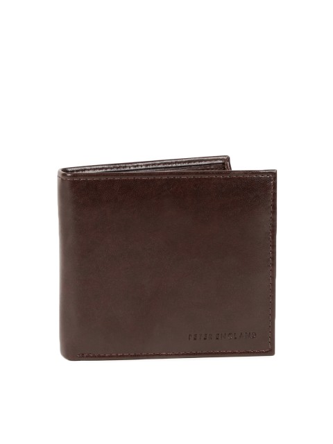

Peter England Statements Men Brown Genuine Leather Wallet