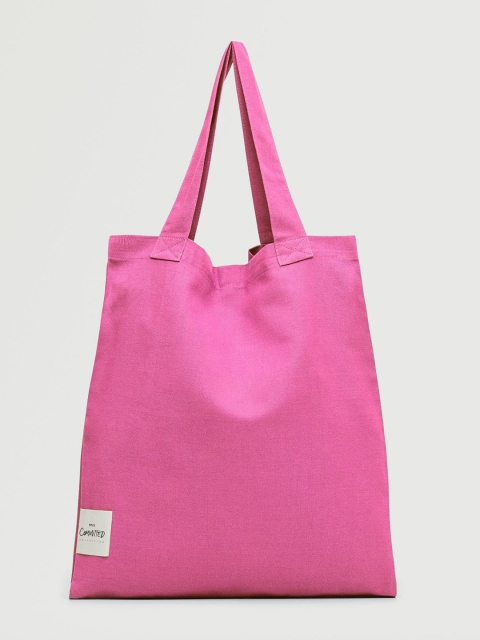 

MANGO Pink Shopper Shoulder Bag