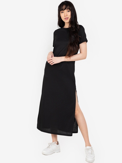 

ZALORA BASICS Black Sheath Midi Dress